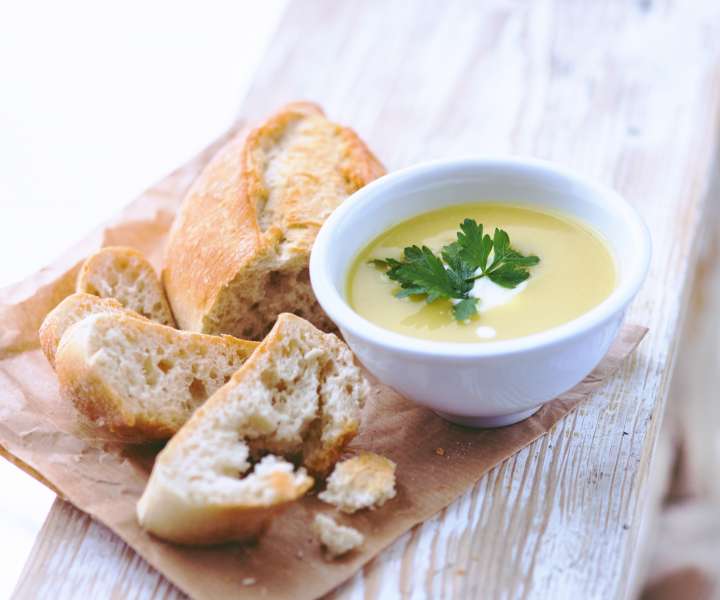 Leek and potato soup