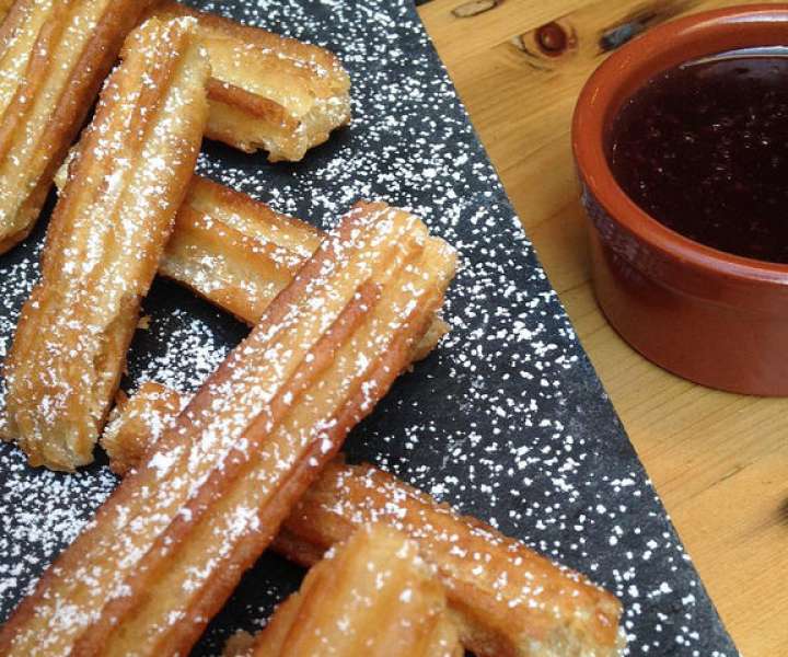 Churros and Chocolate Dipping Sauce