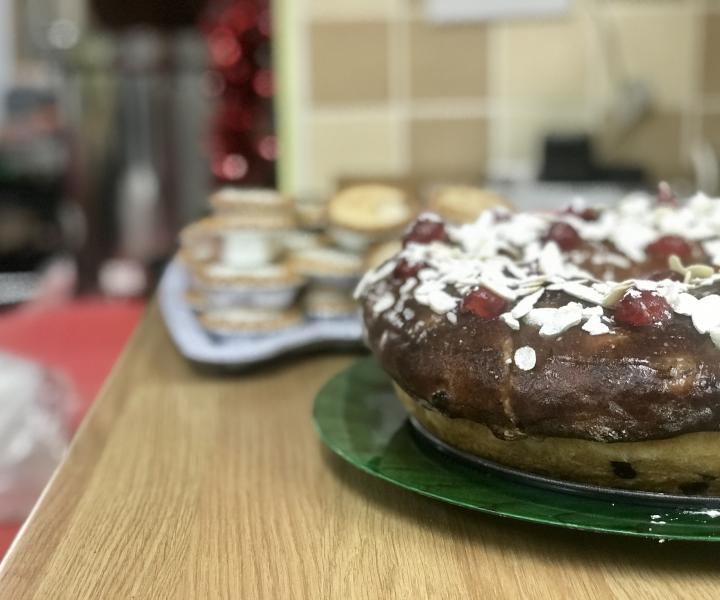 Stollen Christmas wreath